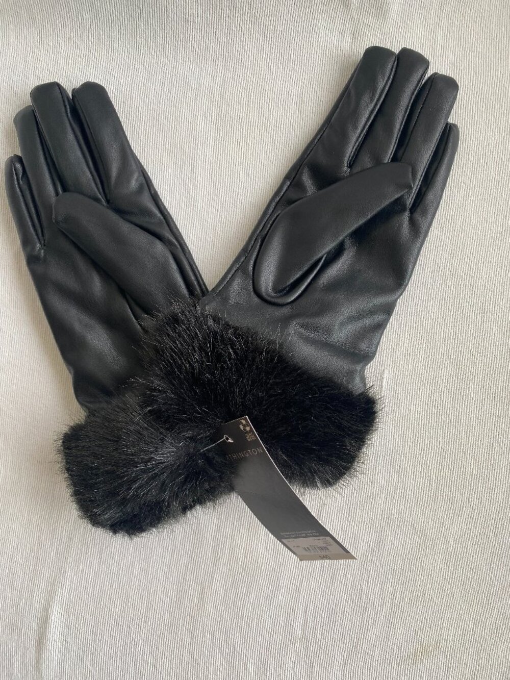 Women's Worthington Classic Fur Trimmed Gloves - NWT
